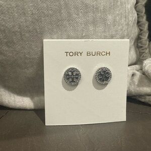 Tory Burch Pave Stud Earrings